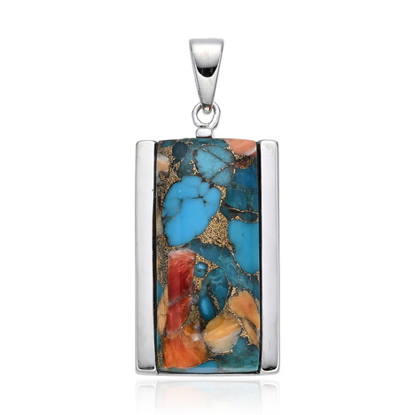 Colgante en plata con Piedra preciosa