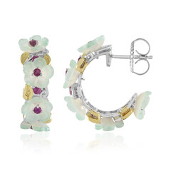 Boucles d'oreilles en argent et Grenat Rhodolite (Gems en Vogue)