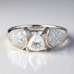 Anello in argento con Goshenite