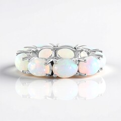 Anello in argento con Opale di Welo