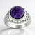 Anello in argento con Charoite