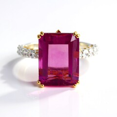 Anello in argento con Fluorite Rosa