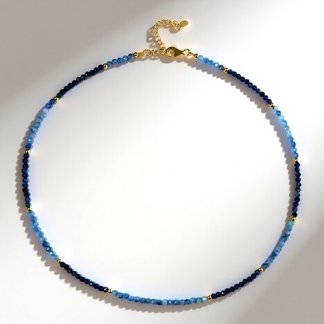 Collana in argento con Zaffiro Blu