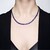 Collar en plata con Hematita azul