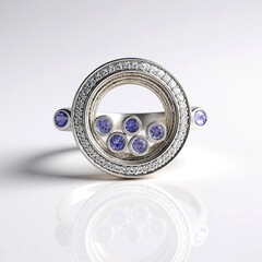 Anello in argento con Tanzanite