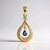 Ciondolo in argento con Zaffiro Ceylon Blu