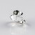 Anello in argento con Ambra Baltica Verde (dagen)