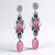 Boucles d'oreilles en argent et Rhodonite (Desert Chic)