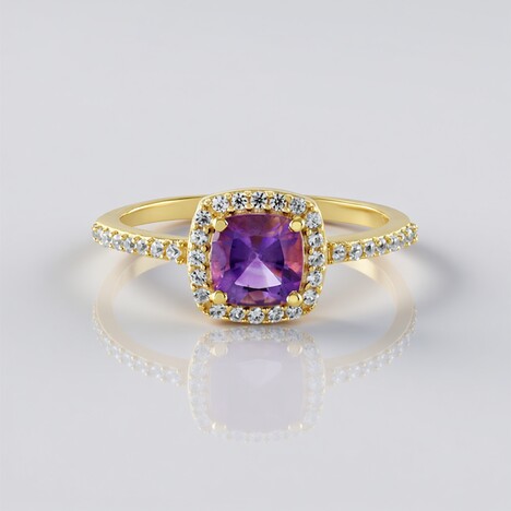 Anello in argento con Ametista Siberiana