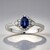 Anello in oro con Zaffiro Ceylon Blu (CIRARI)