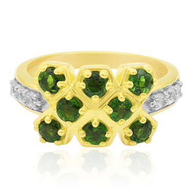 Anello in argento con Diopside Russo (Remy Rotenier)