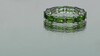 Bague en argent et Diopside de Russie