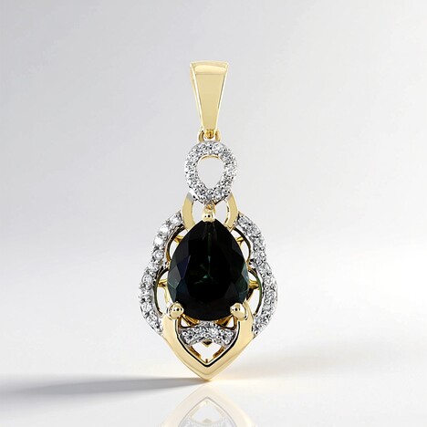 Ciondolo in oro con Indicolite (AMAYANI)