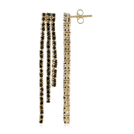 Pendientes en plata con Espinela negra