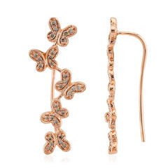 Orecchini in oro con Diamante Rose de France SI1 di Argyle