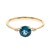 Londonblauer Topas-Goldring