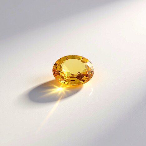 Gemma con Zaffiro Ceylon Giallo 0,371 ct