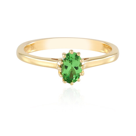 Zilveren ring met een Lemshuku tsavoriet
