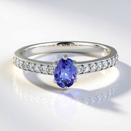 Tanzanite Silver Ring