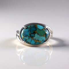 Anello in argento con Turchese Ramato Blu (Faszination Türkis)
