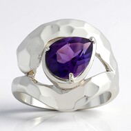 Anillo en plata con Amatista de Uruguay (Pallanova)