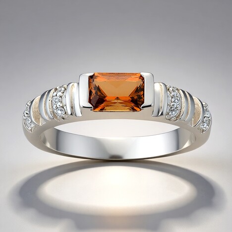 Anello in argento con Topazio Tepetate