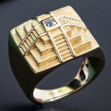 Anello in argento con Topazio Bianco