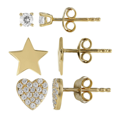 Weißer Topas-Silberohrringe