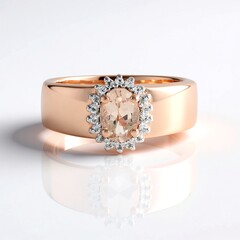 Anello in argento con Morganite