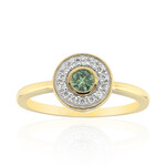 Gouden ring met een Madagaskar Demantoid (John Ferry)