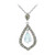 Sky Blue Topaz Silver Necklace