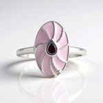 Anello in argento con Rodolite (MONOSONO COLLECTION)