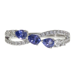 Bague en or et Tanzanite AAA (CIRARI)