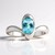 Anello in argento con Apatite Blu (Pallanova)
