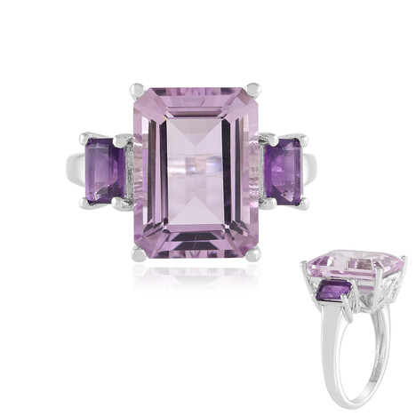 Anello in argento con Ametista Rose de France
