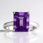 Anello in argento con Ametista