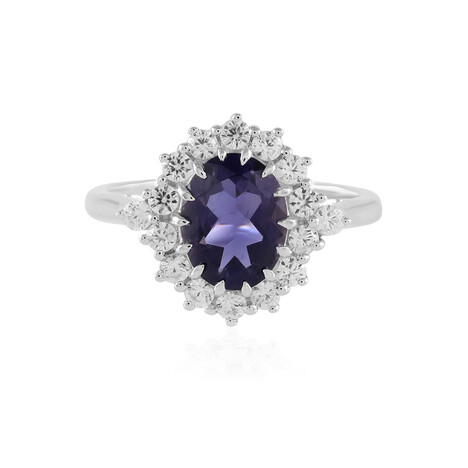 Bague en argent et Iolite