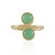 Zilveren ring met chrysopraasstenen (KM by Juwelo)