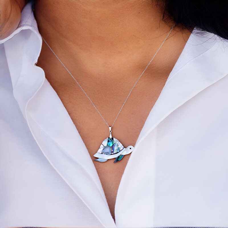 Ciondolo in argento con Conchiglia Abalone