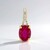 Pendentif en argent et Rubis de Bemainty