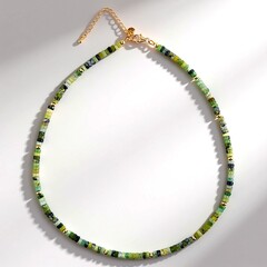 Collana in argento con Serpentino