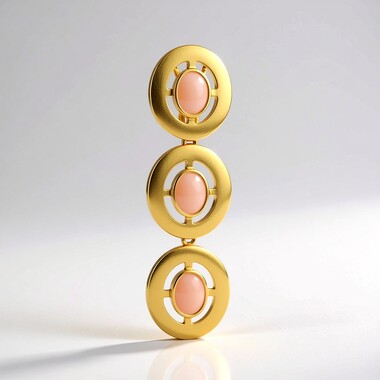 Ciondolo in argento con Opale Rosa (MONOSONO COLLECTION)