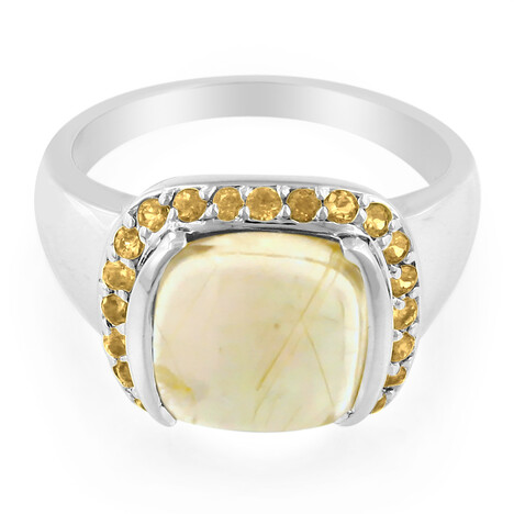 Rutilquarz-Silberring