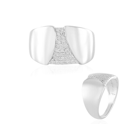 Anillo en plata con Diamante I2 (H) (de Melo)