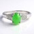 Anello in argento con Crisoprasio Imperiale