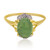 Anillo en oro con Jadeita verde noble (Annette)