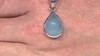 Colgante en plata con Aguamarina de Brasil (Bali Barong)