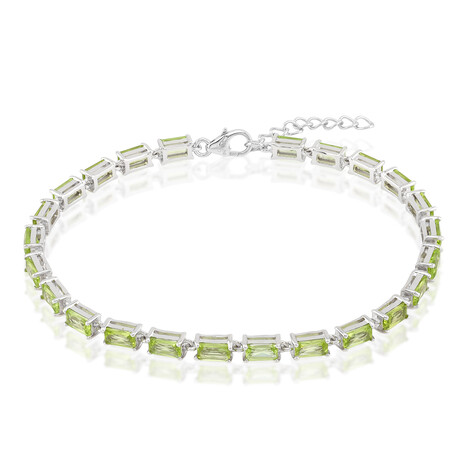 Bracciale in argento con Peridoto della Birmania