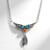 Collana in argento con Turchese Kingman Mohave Blu (Jones Lee)