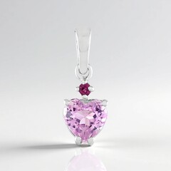 Ciondolo in argento con Kunzite
